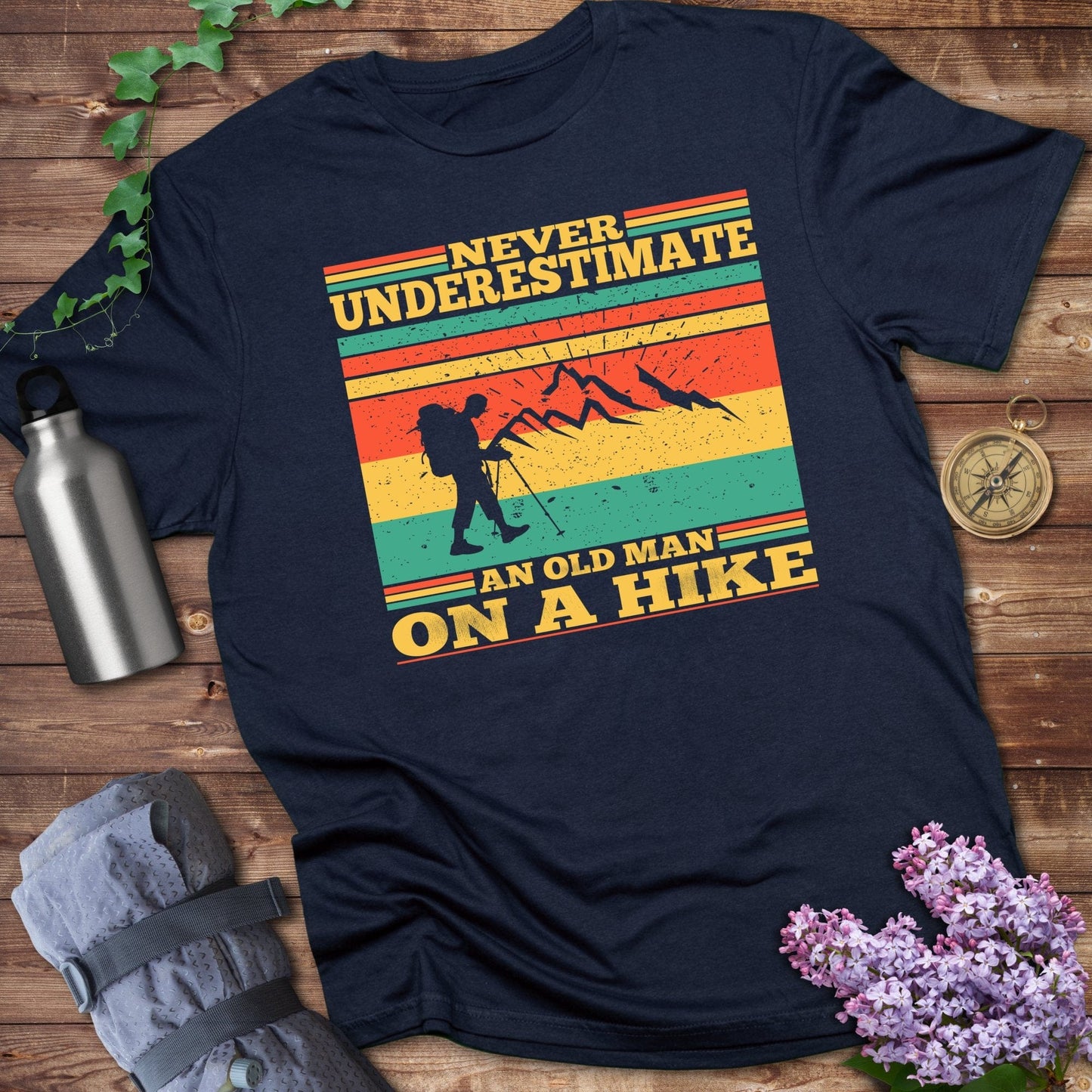 Never Underestimate An Old Man Tee