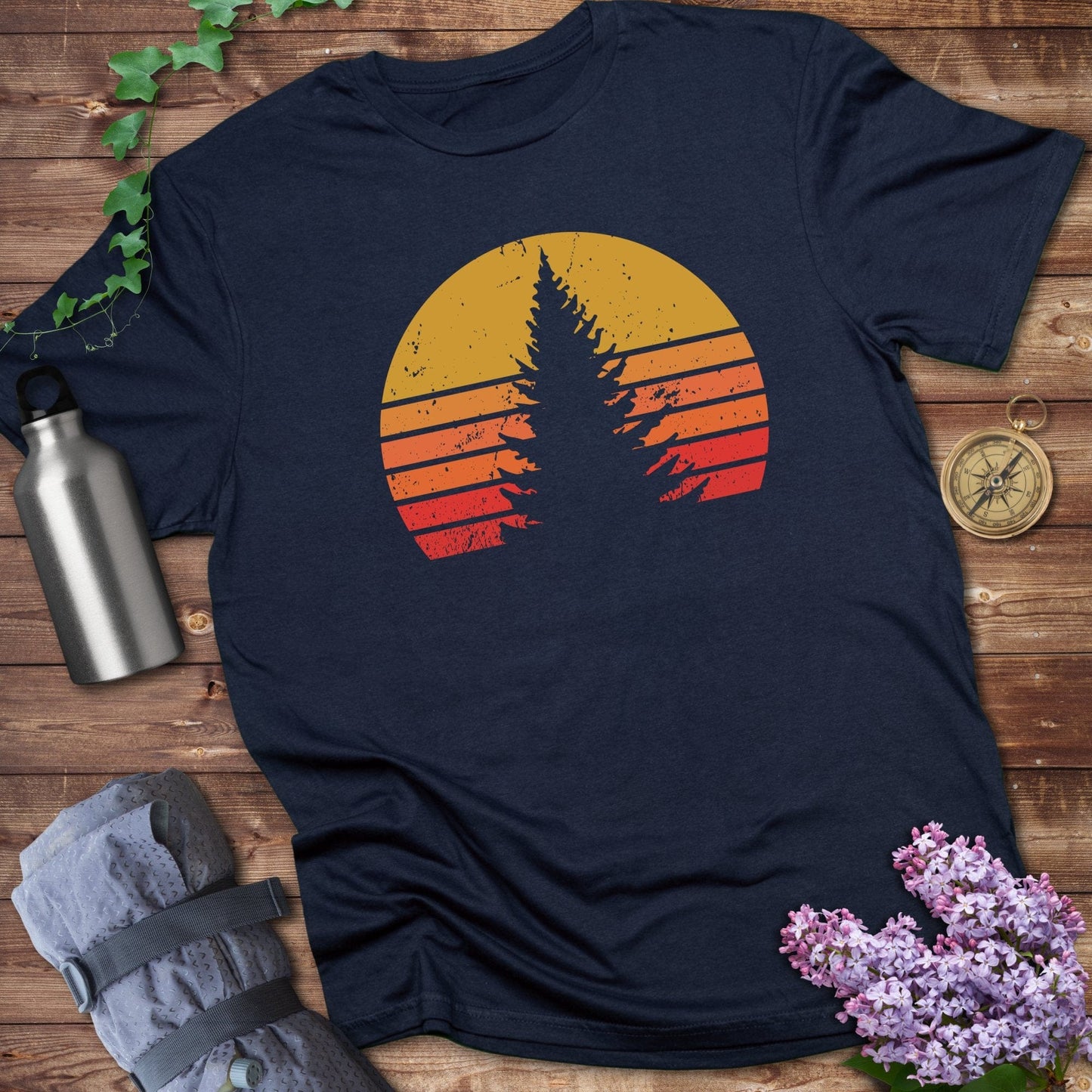 Retro Pinetree Sunset