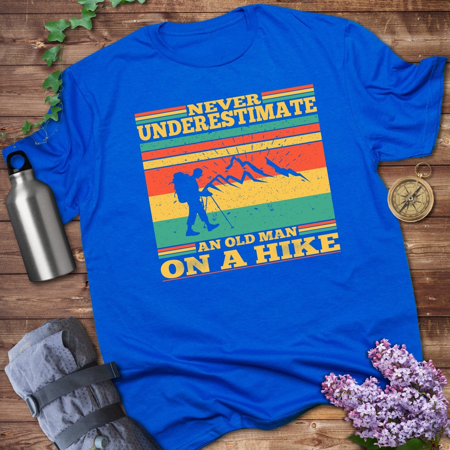 Never Underestimate An Old Man Tee