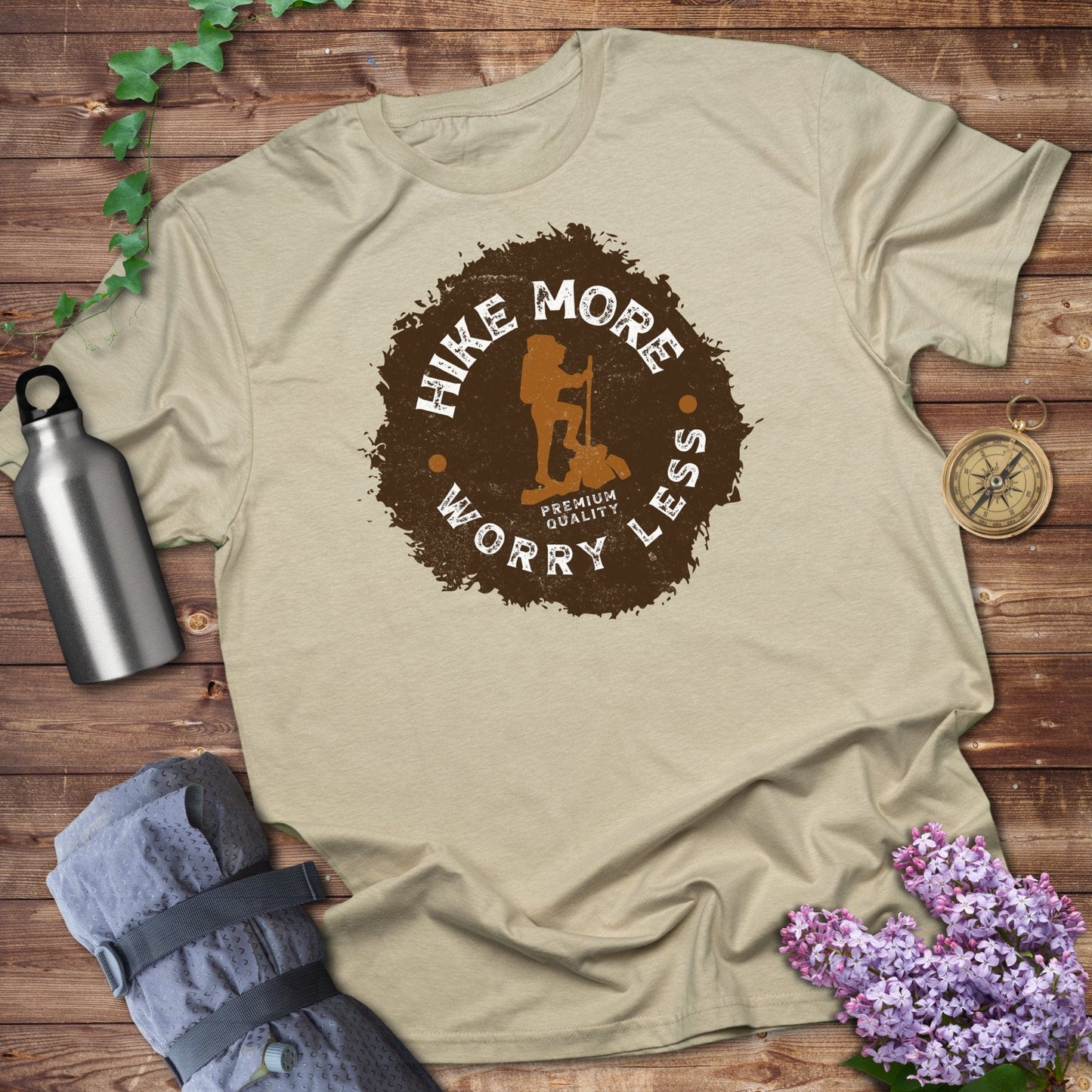 Hike More Worry Less Silhouette Tee
