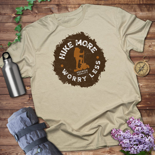 Hike More Worry Less Silhouette Tee