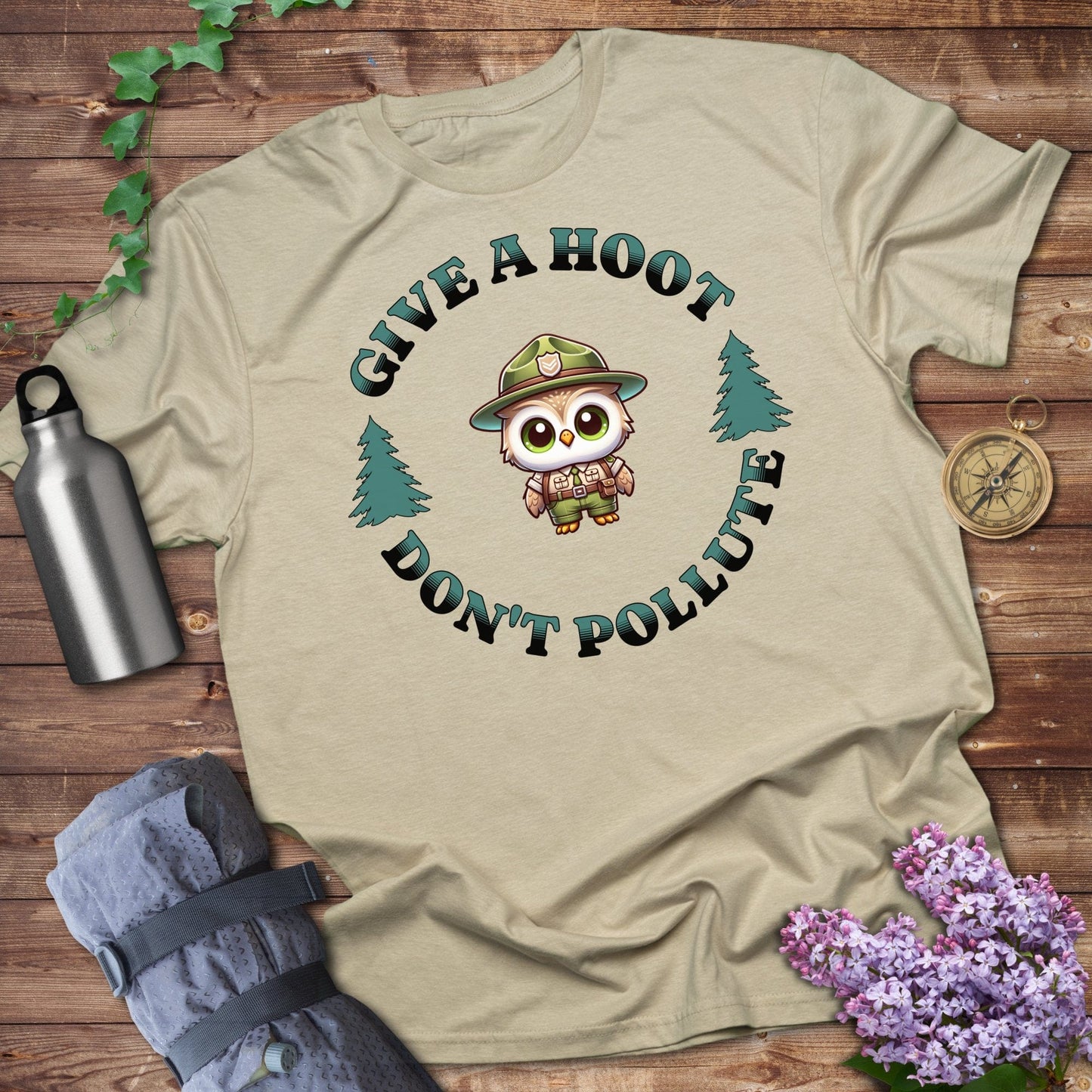 Give A Hoot Don't Pollute Tee