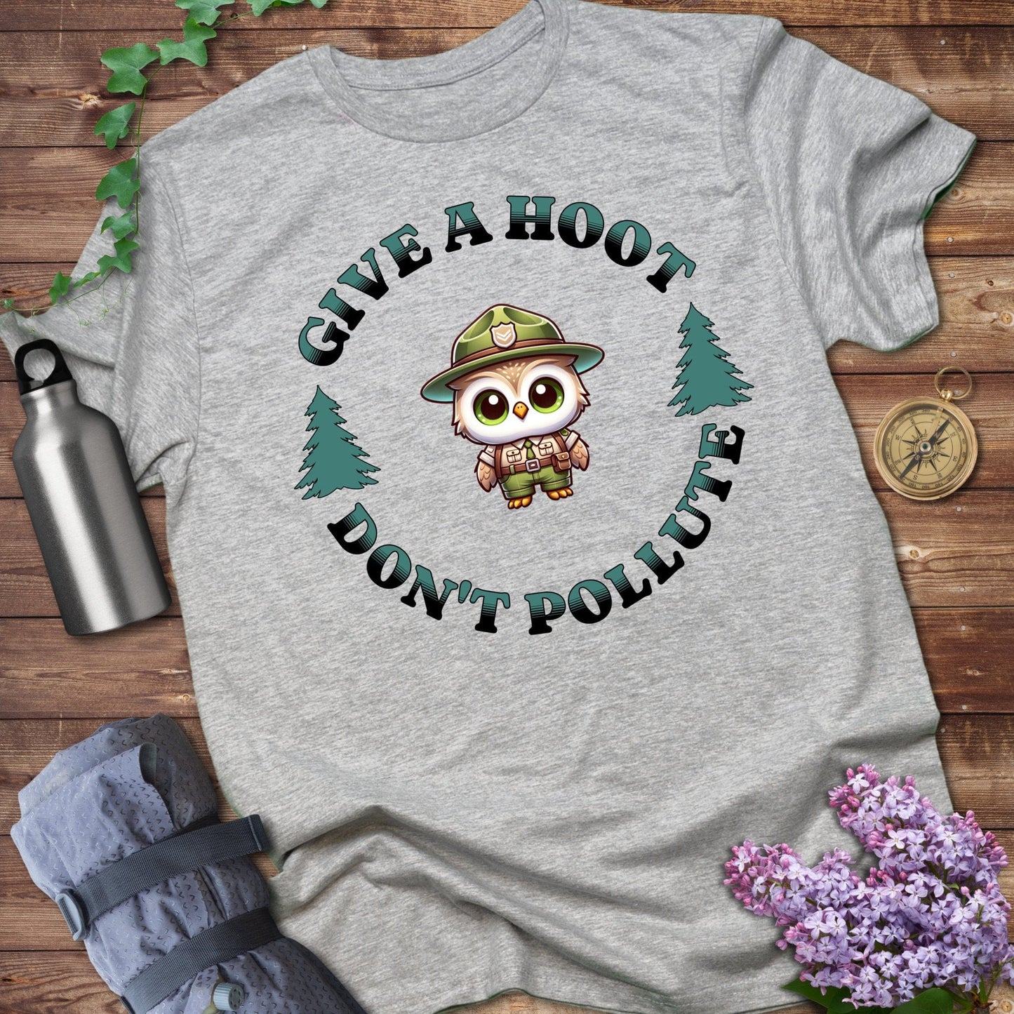 Give A Hoot Don't Pollute Tee