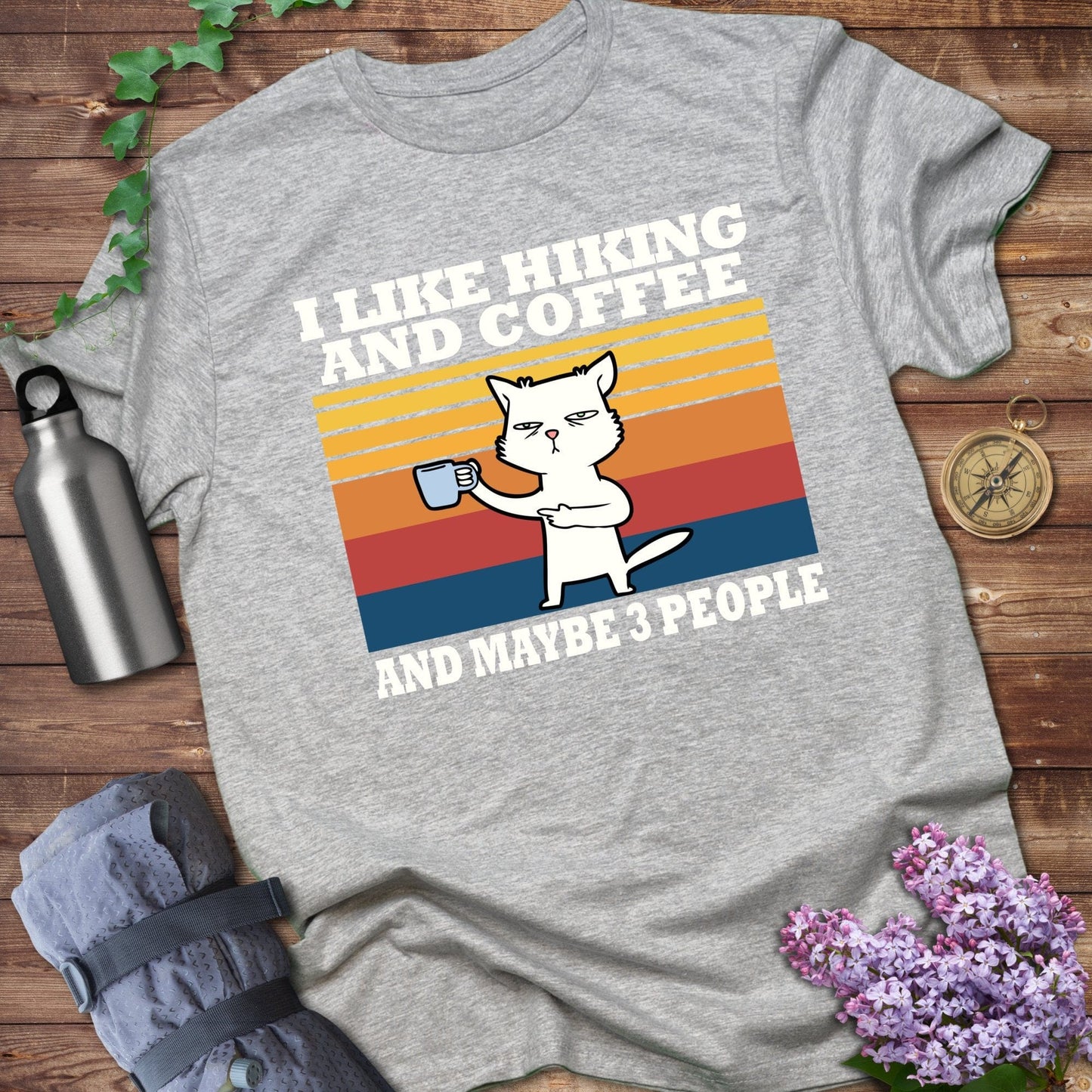 I Like Hiking And Coffee Tee