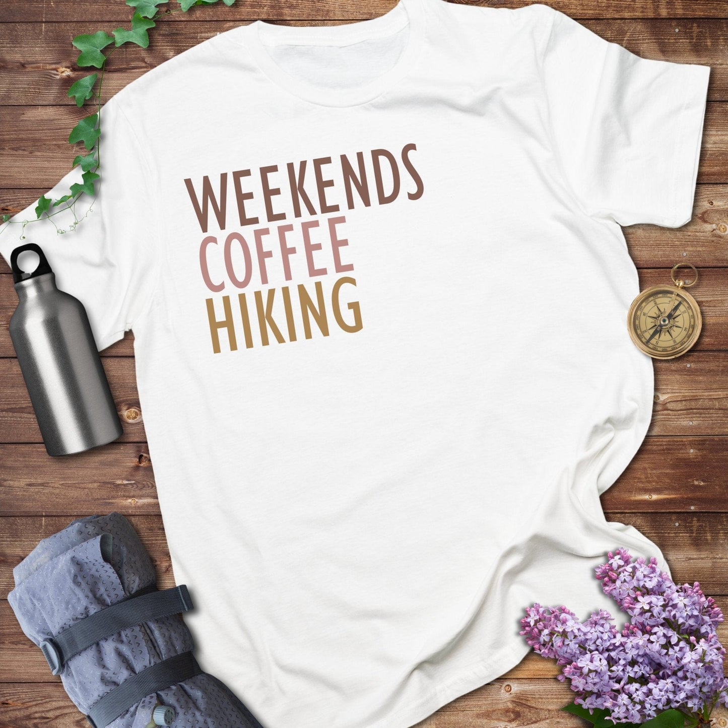 Weekends Coffee And Hiking Tee