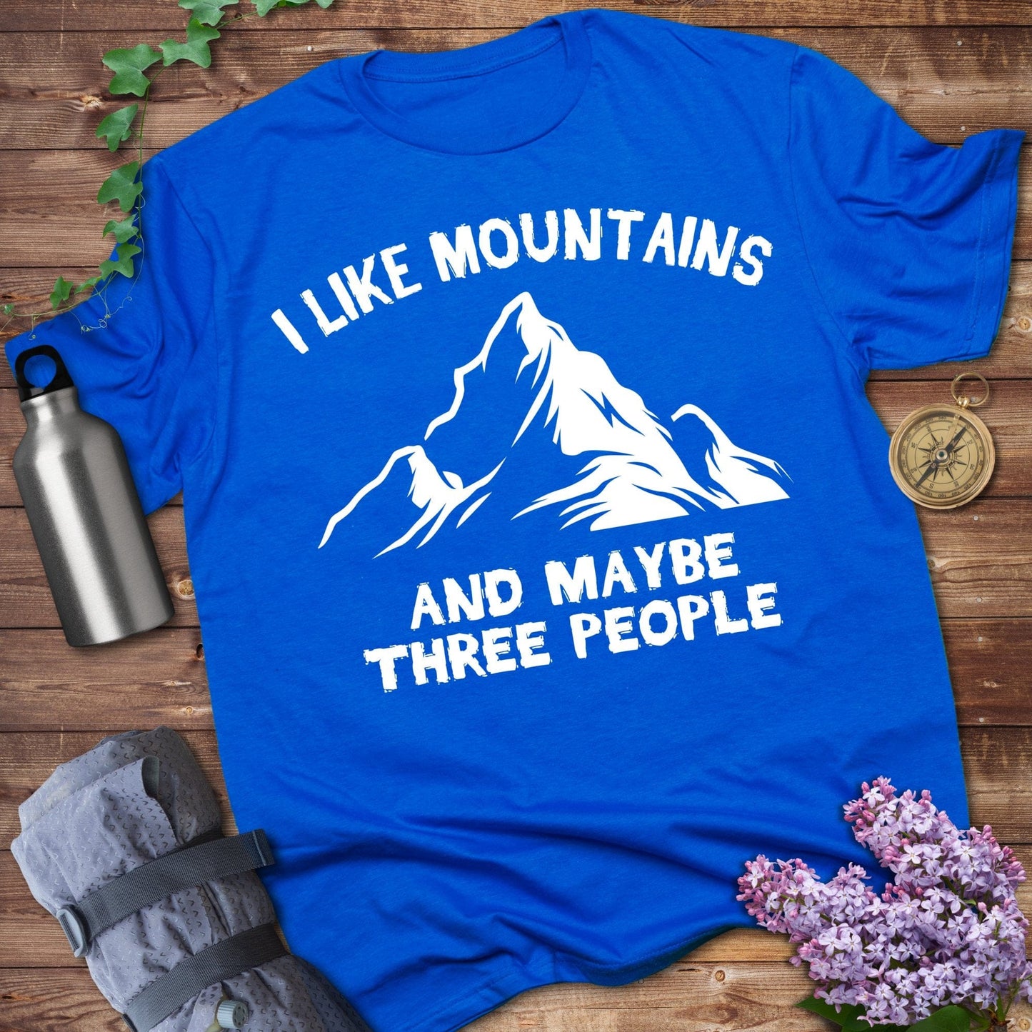 I Like Mountains Maybe Three People T-Shirt product type
