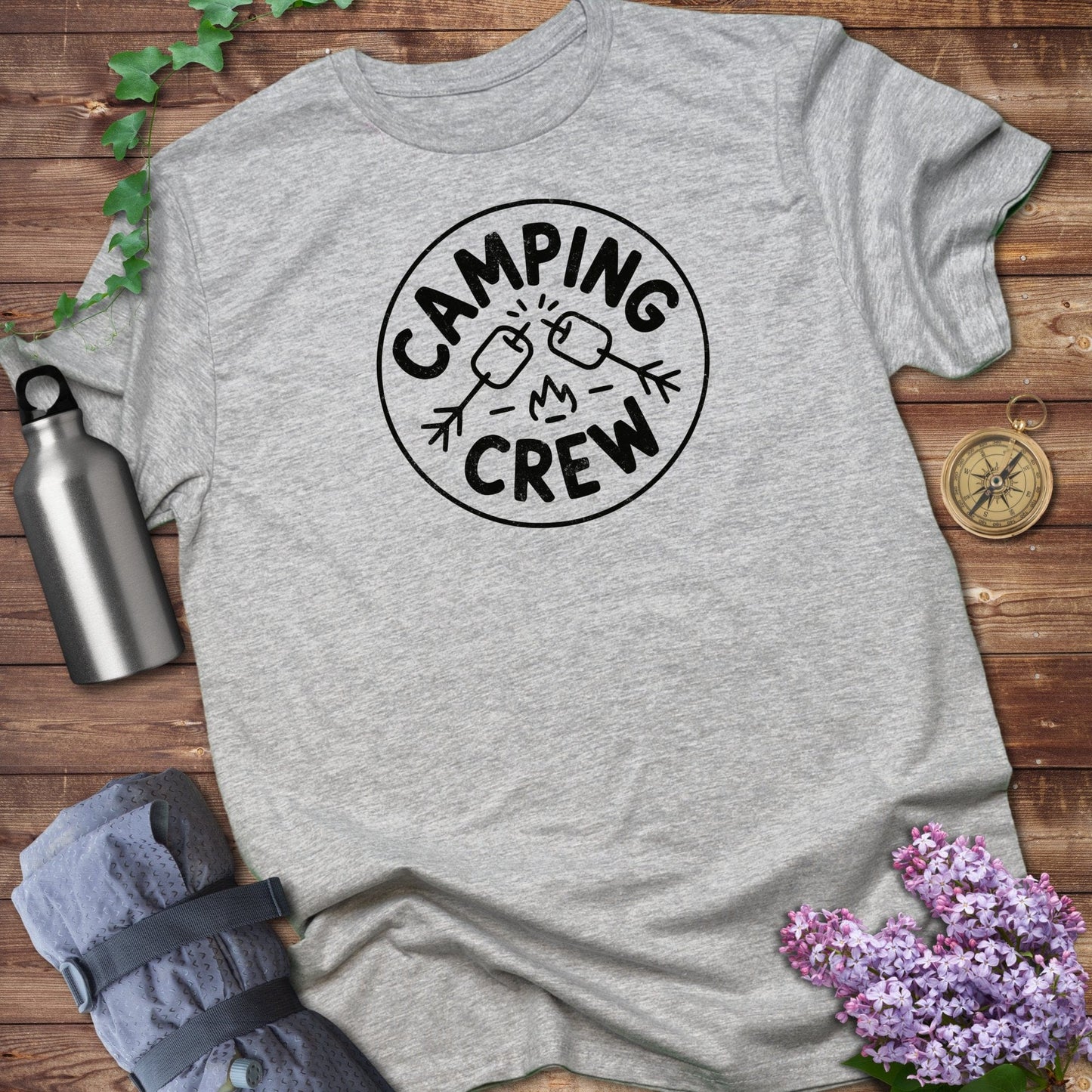 Camping Crew Graphic Crew Neck T Shirt product type