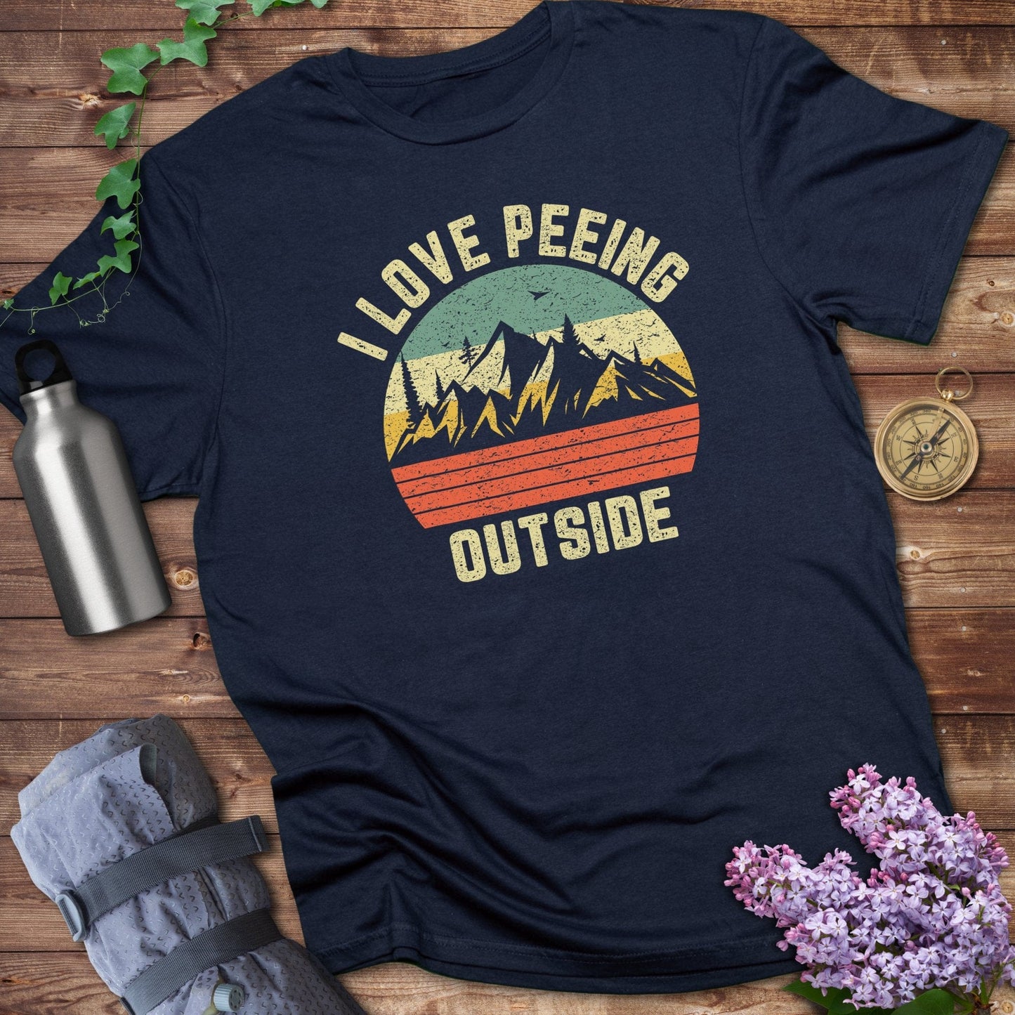 I Love Peeing Outside Mountains Design T-Shirt product
