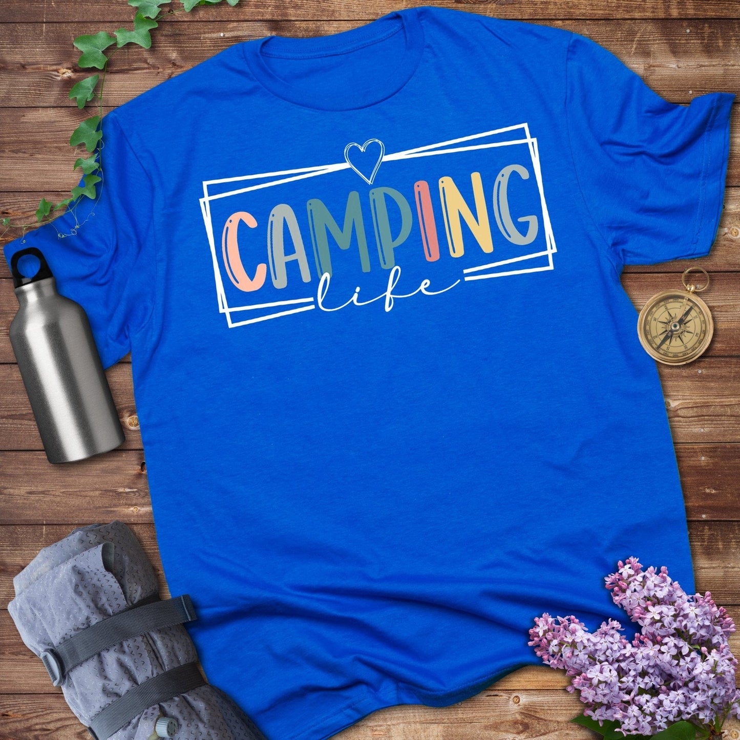 Camping Life Blue Graphic Unisex T-Shirt product type