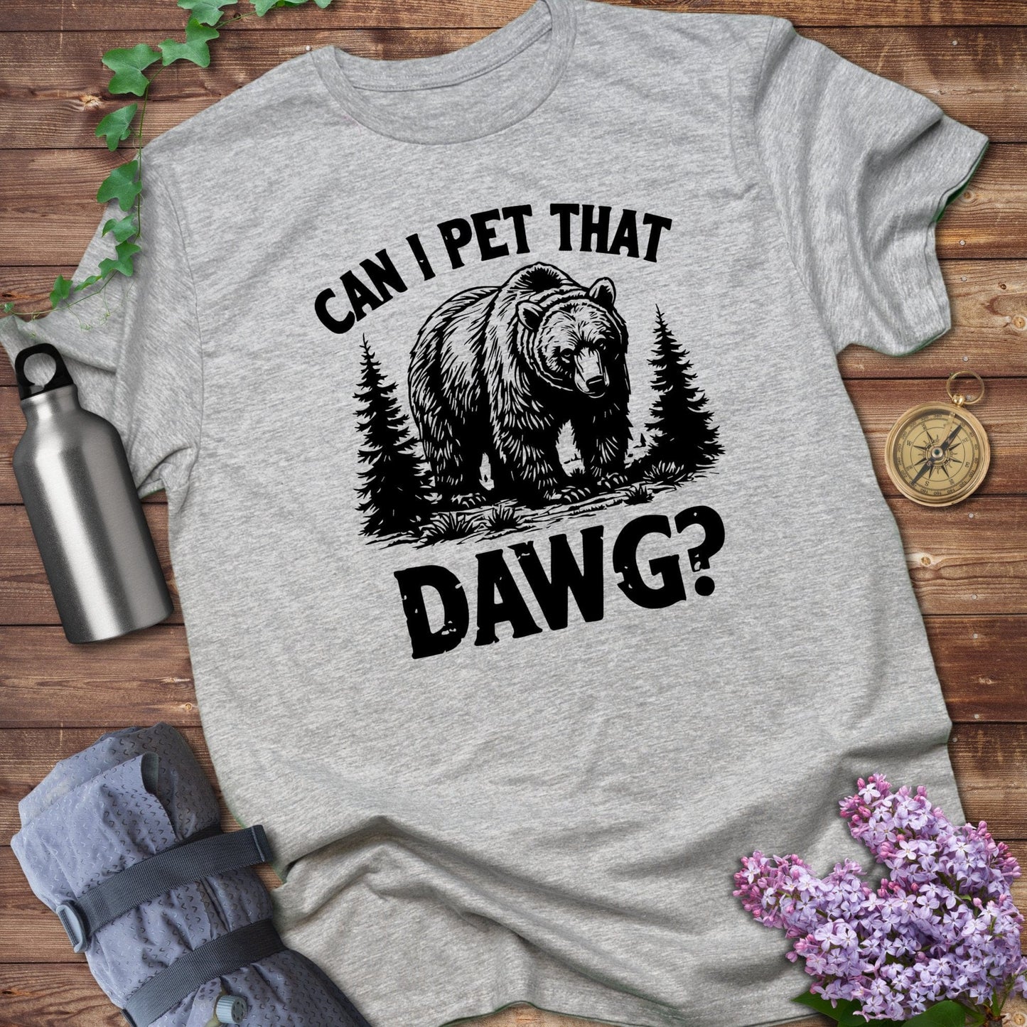 Can I Pet That Dawg Bear Graphic T-Shirt product