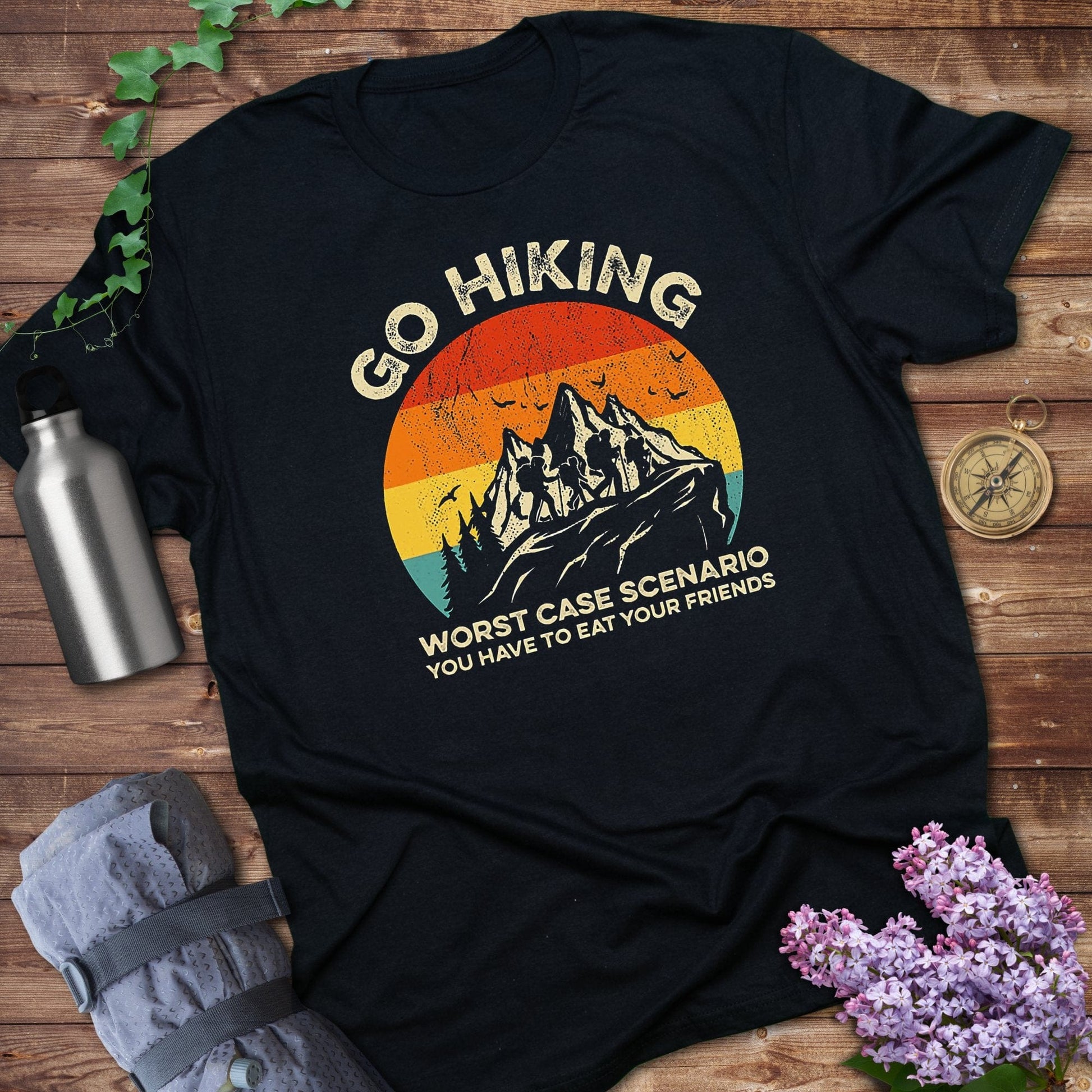 Go Hiking Worst Case Scenario Friends T-Shirt product type