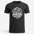 OutfitPeak Black / S Adventure Begins Mountain Tee