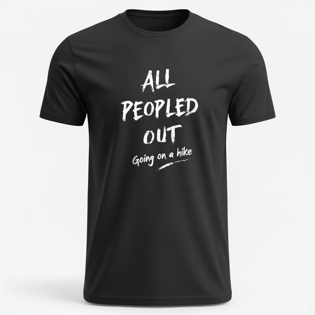 OutfitPeak Black / S All Peopled Out Tee