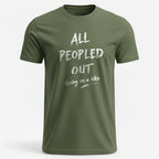 OutfitPeak Military Green / S All Peopled Out Tee