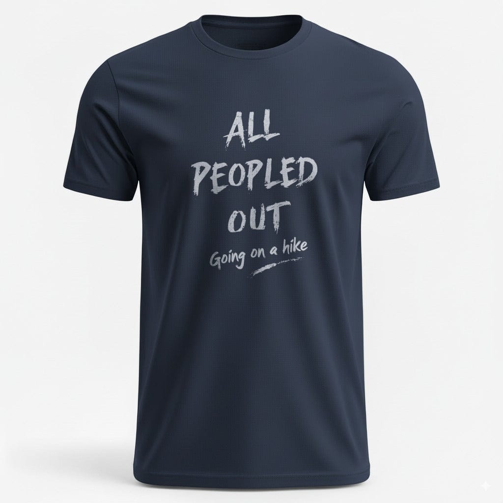 OutfitPeak Navy / S All Peopled Out Tee