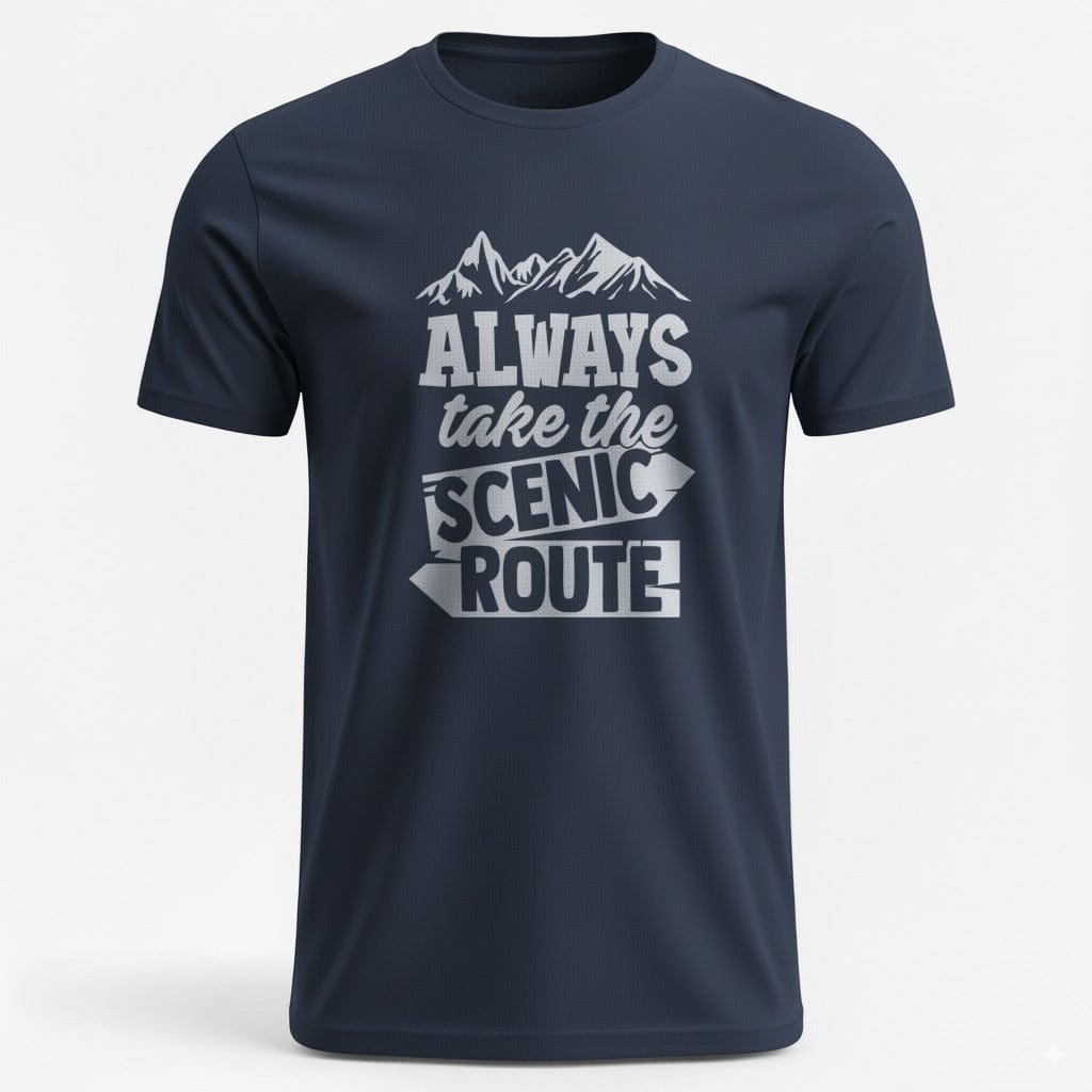 OutfitPeak Navy / S Always Take the Scenic Route Tee