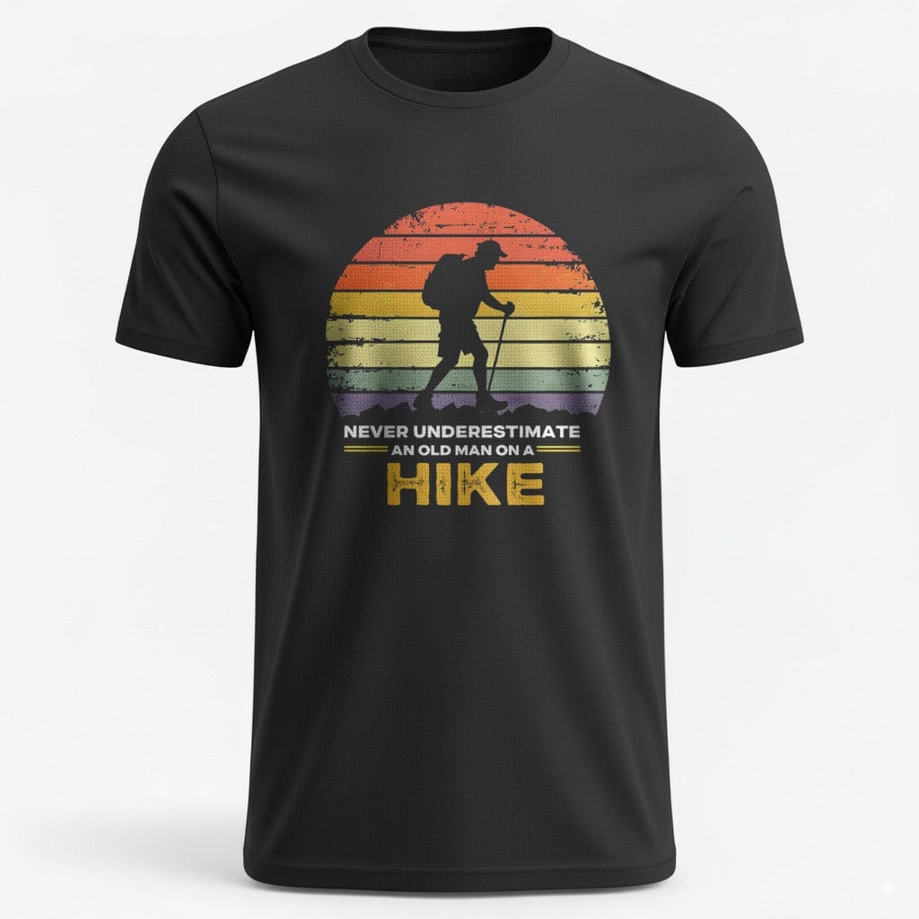 OutfitPeak Black / XS An Old Man On A Hike Tee