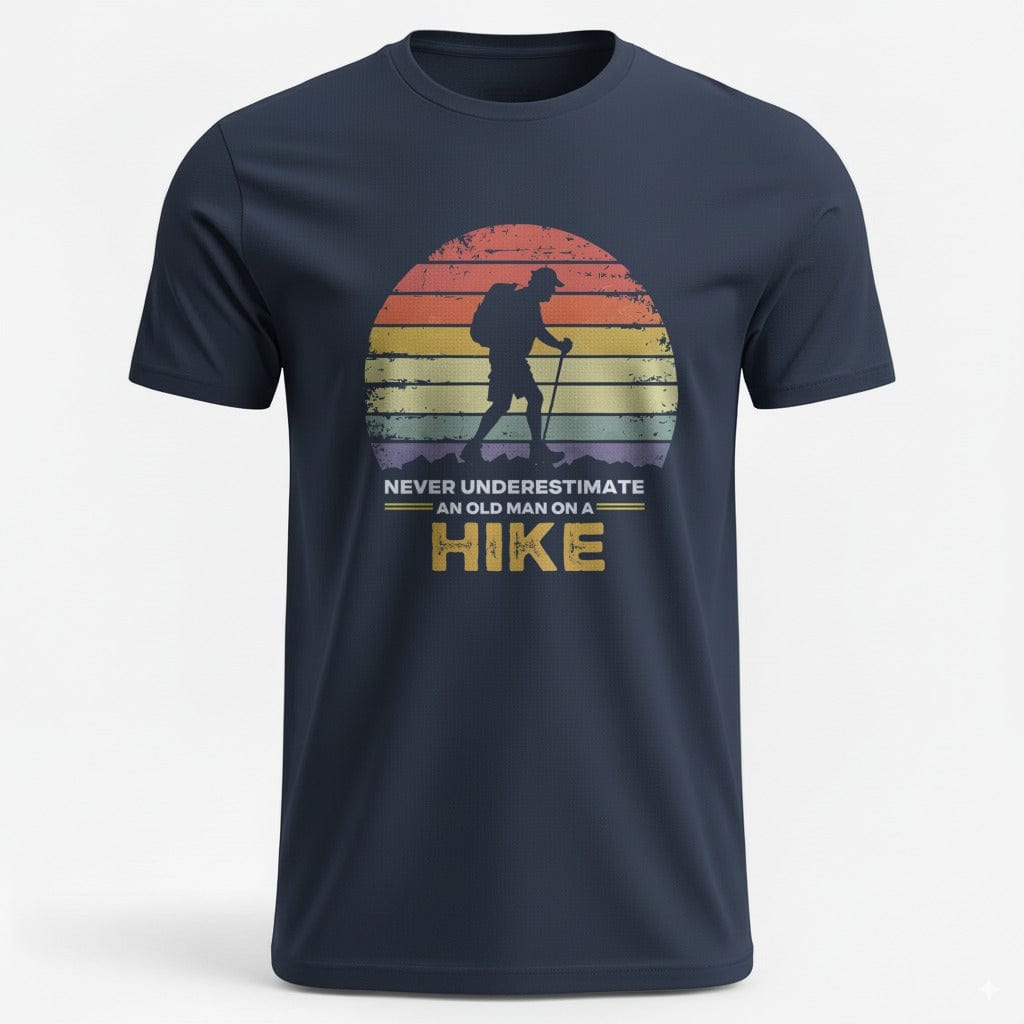 OutfitPeak Navy / XS An Old Man On A Hike Tee