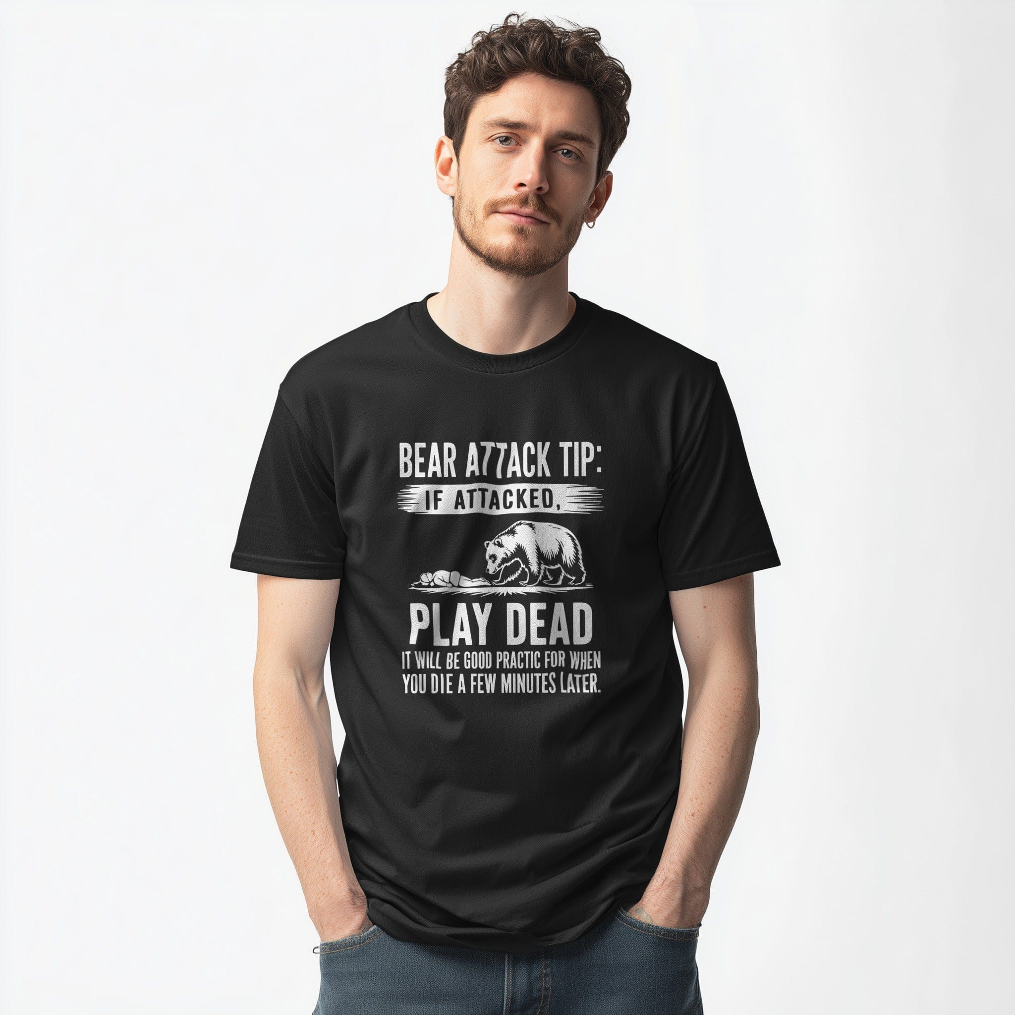 OutfitPeak Bear Attack Tip Graphic Tee