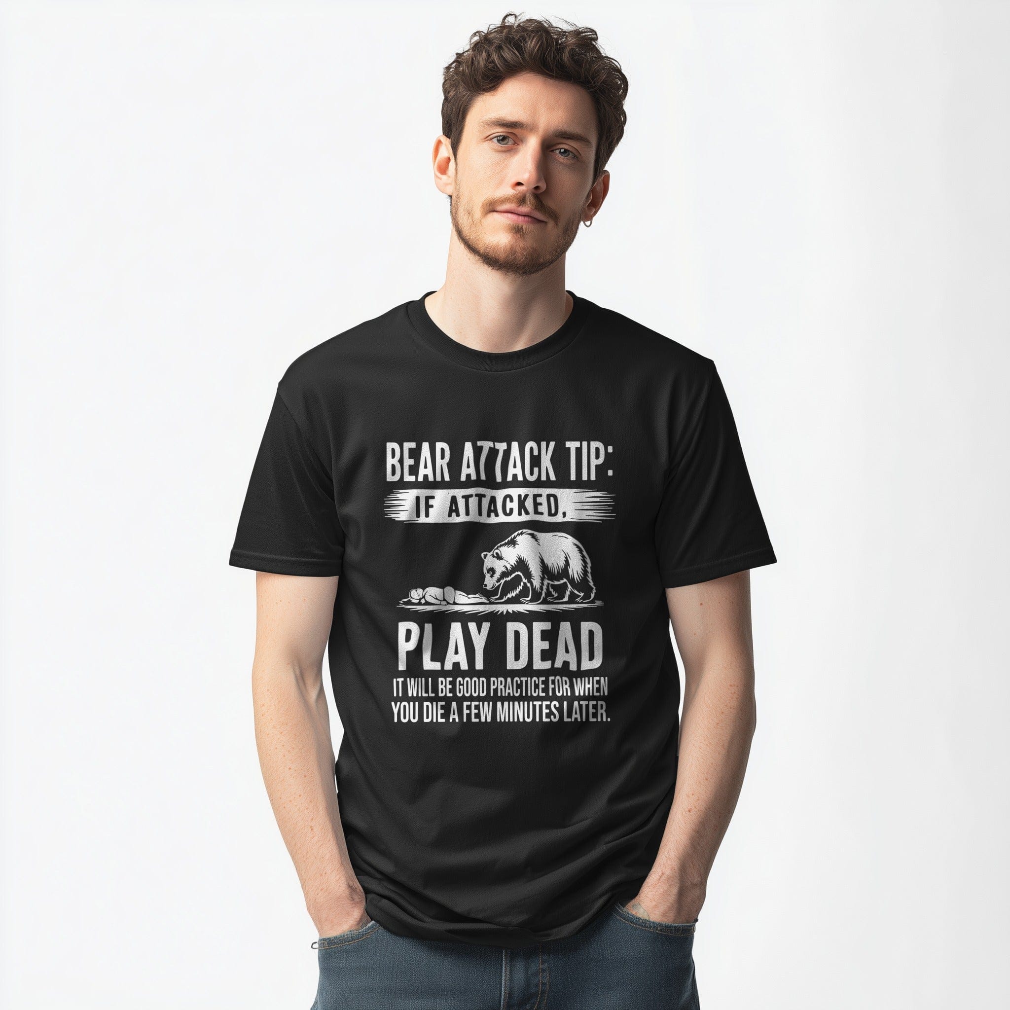 OutfitPeak Bear Attack Tip Graphic Tee