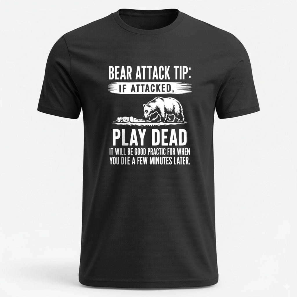 OutfitPeak S / Black Bear Attack Tip Graphic Tee