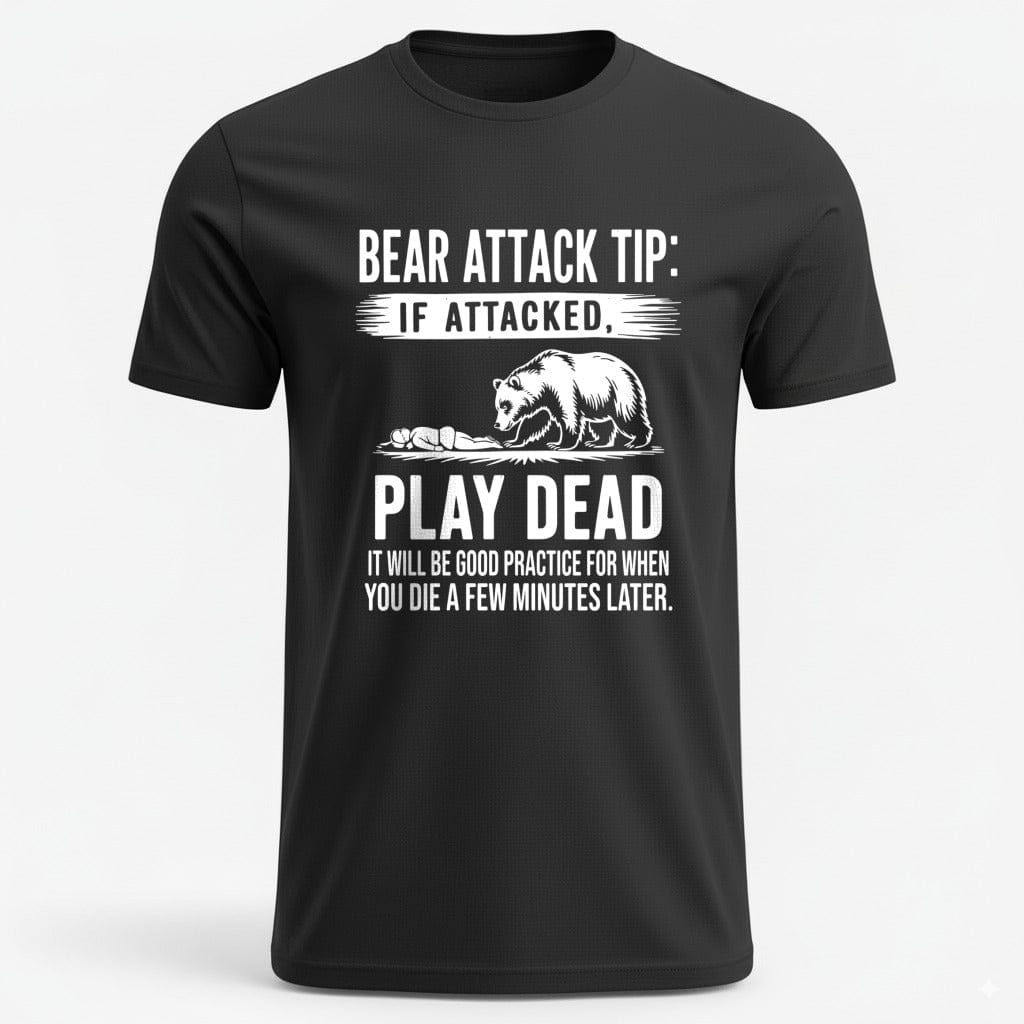 OutfitPeak S / Black Bear Attack Tip Graphic Tee