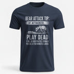 OutfitPeak S / Navy Bear Attack Tip Graphic Tee