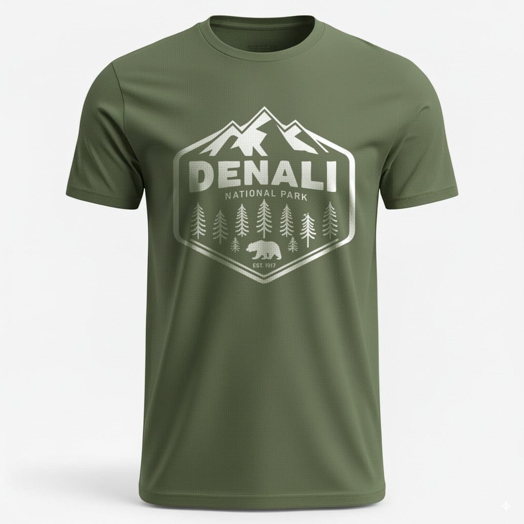 OutfitPeak Military Green / S Denali National Park Tee