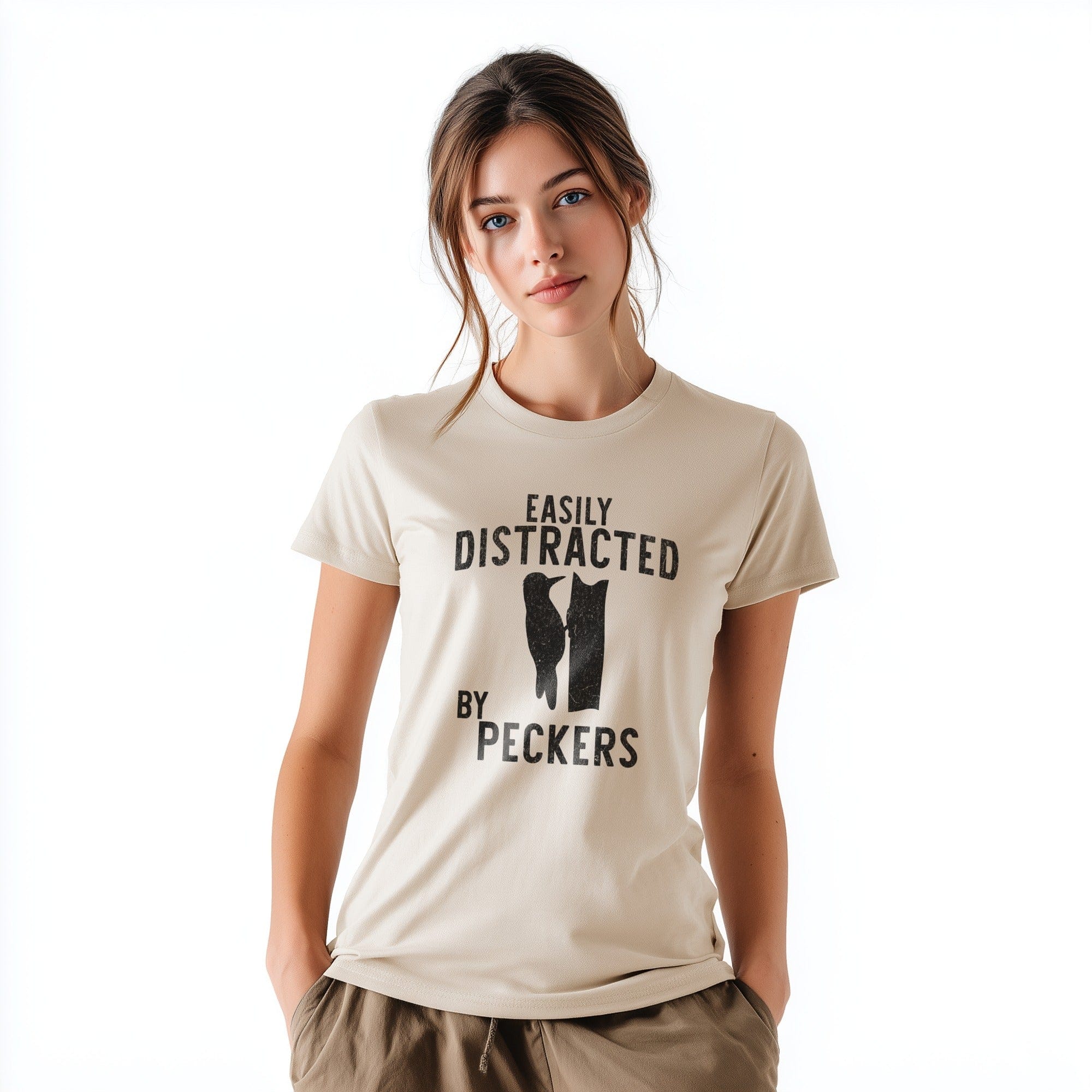OutfitPeak Easily Distracted by Peckers T-Shirts