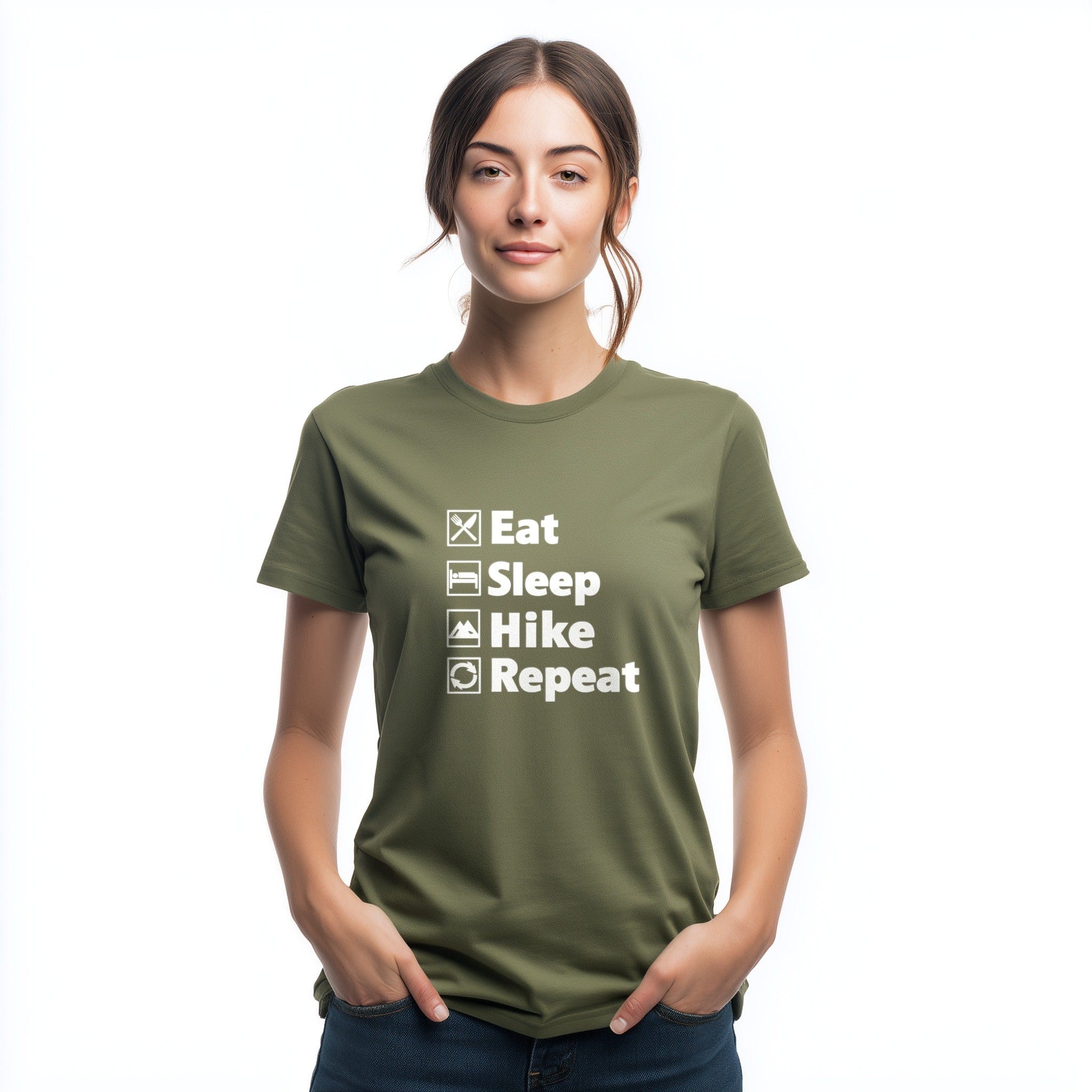 OutfitPeak Eat Sleep Hike Repeat Tee