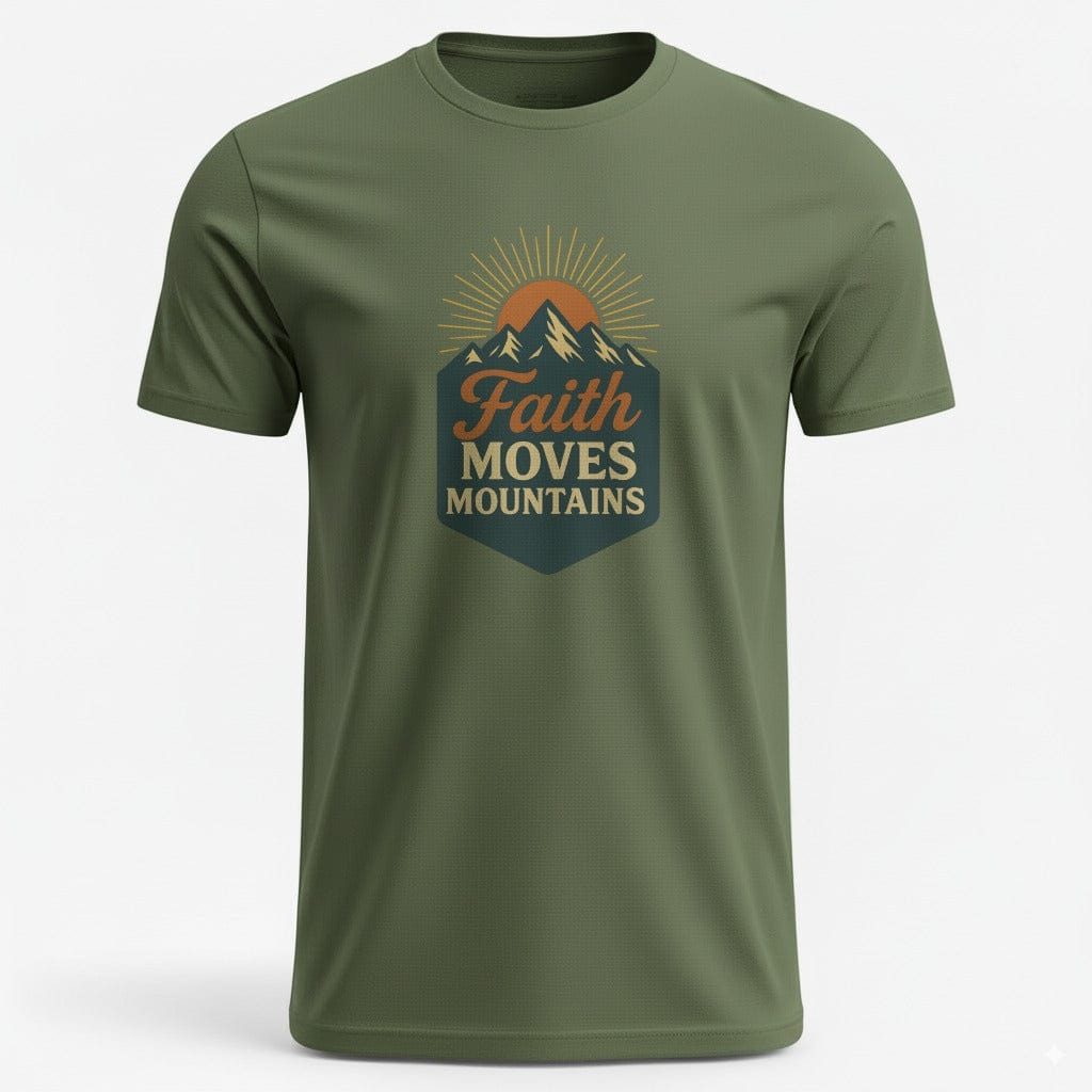 OutfitPeak Physical Item Faith Moves Mountains Tee