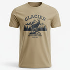 OutfitPeak Physical Item Glacier Graphic Tee US National Park Design Novelty T-Shirt