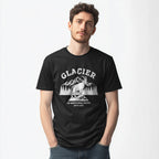 OutfitPeak Physical Item Glacier Graphic Tee US National Park Design Novelty T-Shirt