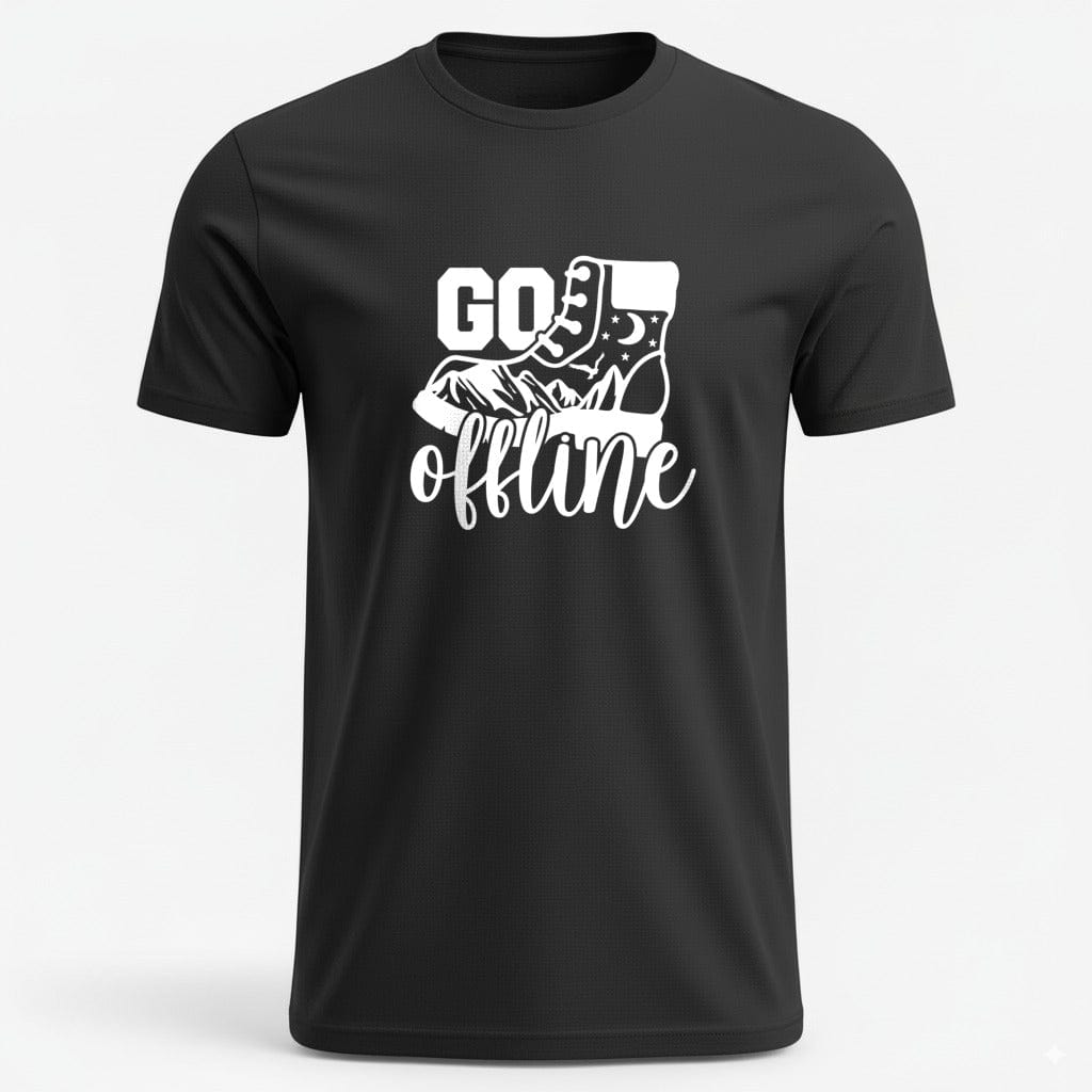 OutfitPeak Black / S Go Offline Hiking Tee