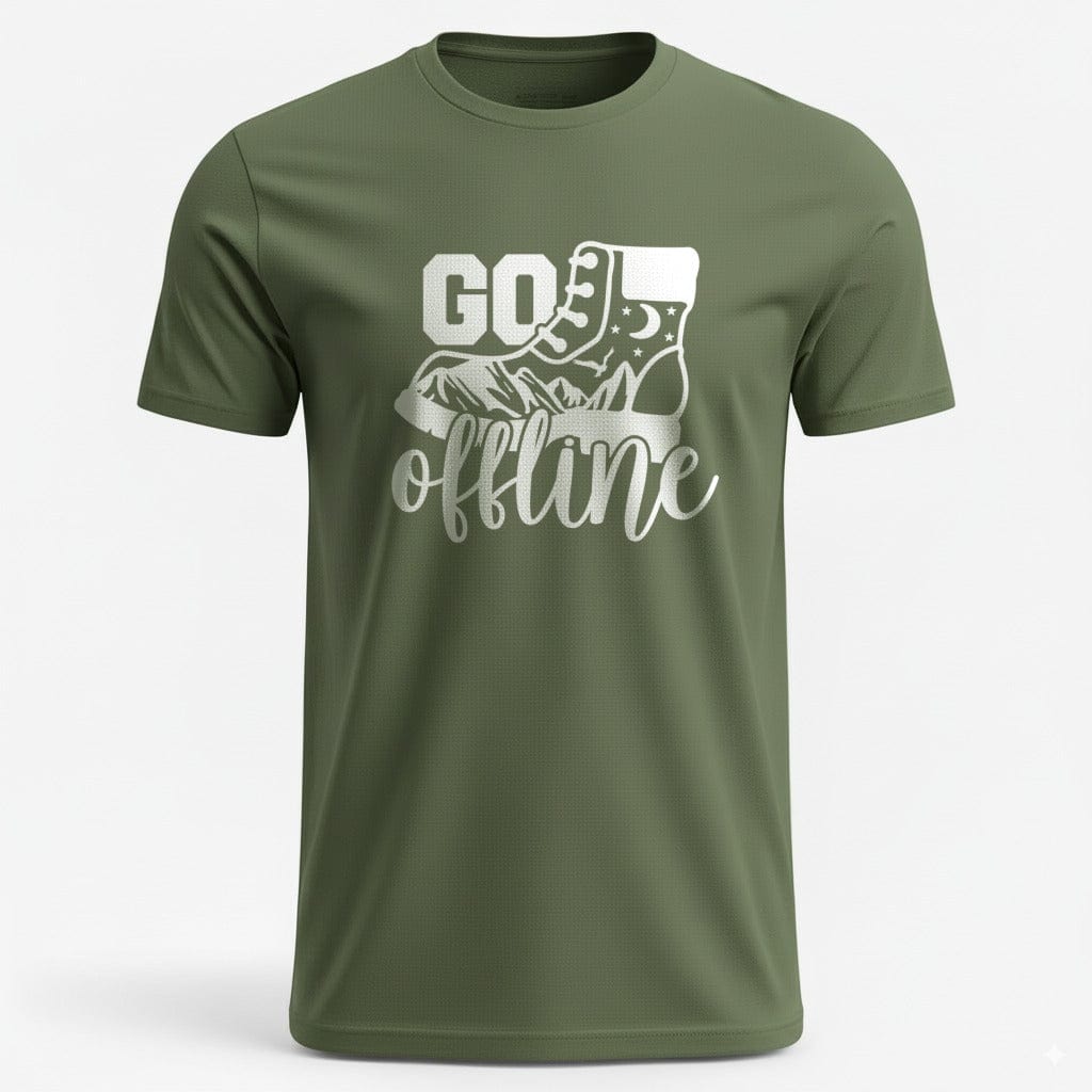 OutfitPeak Military Green / S Go Offline Hiking Tee