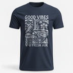 OutfitPeak Navy / XS Good Vibes Tee