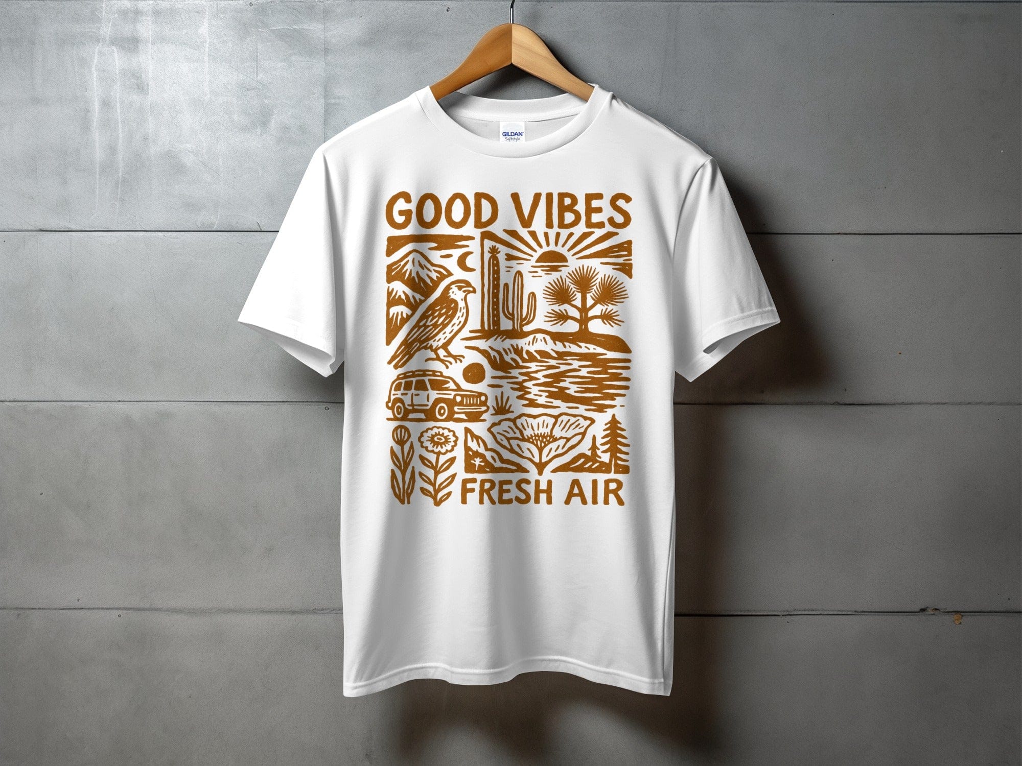 OutfitPeak White / XS Good Vibes Tee