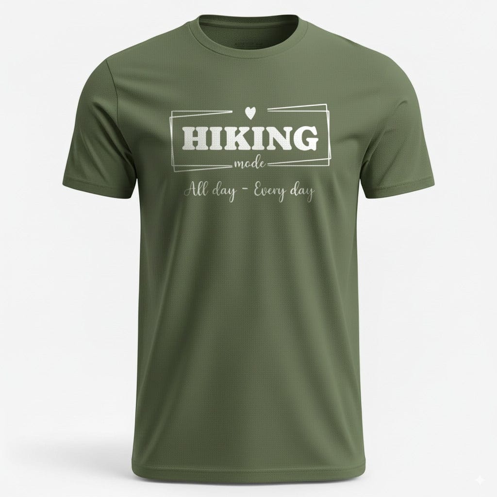 OutfitPeak S / Military Green Hiking Mode All Day Every Day Tee