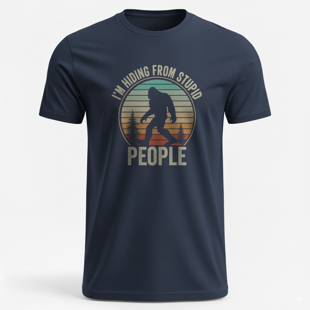 OutfitPeak XS / Navy I am Hiding From Stupid People Tee