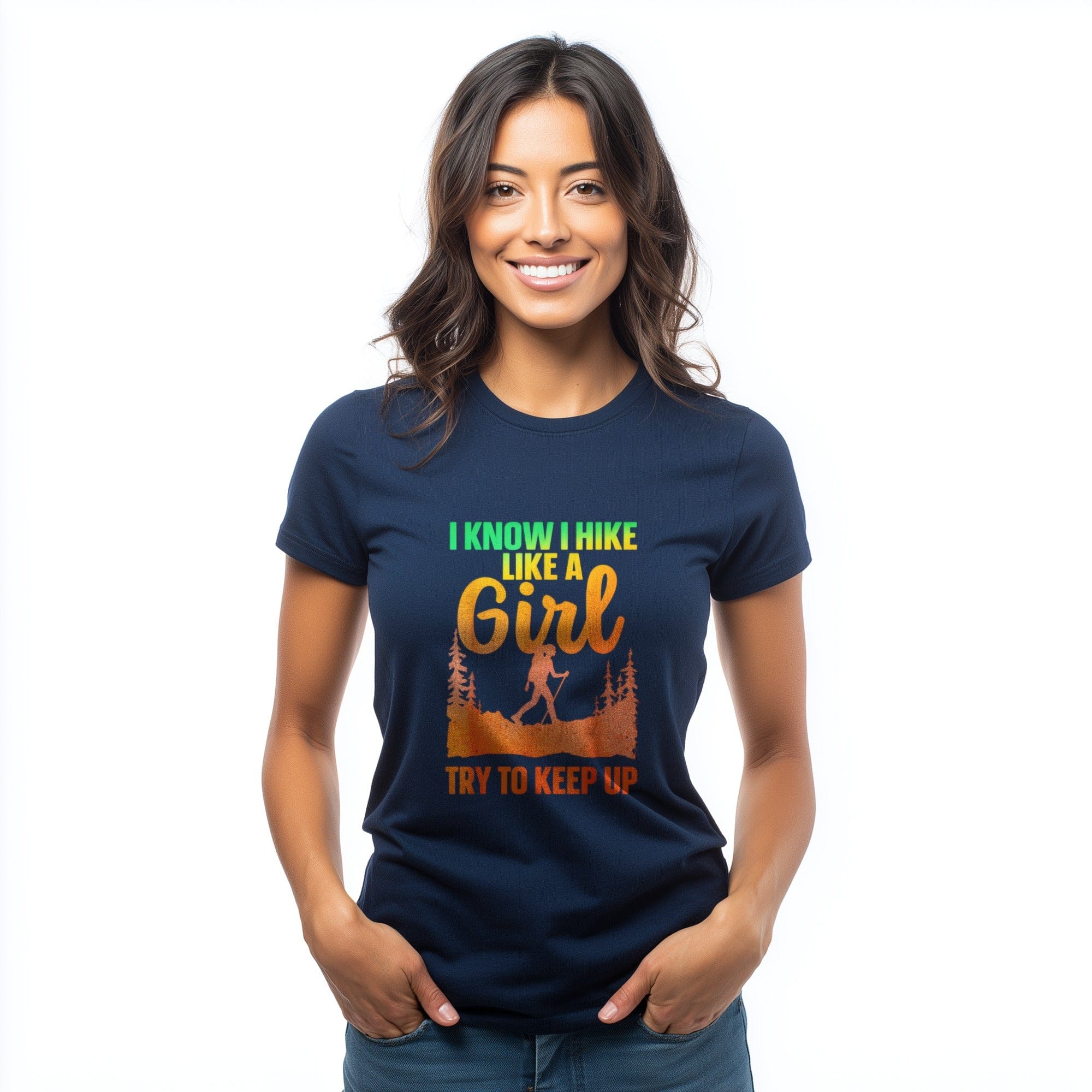 OutfitPeak Physical Item I Know I Hike Like A Girl Tee
