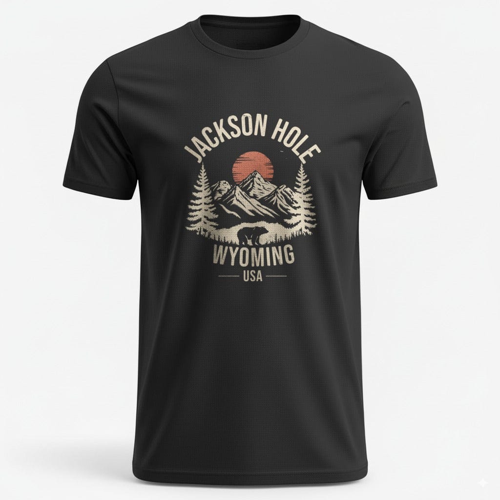 OutfitPeak Black / XS Jackson Hole Wyoming Tee