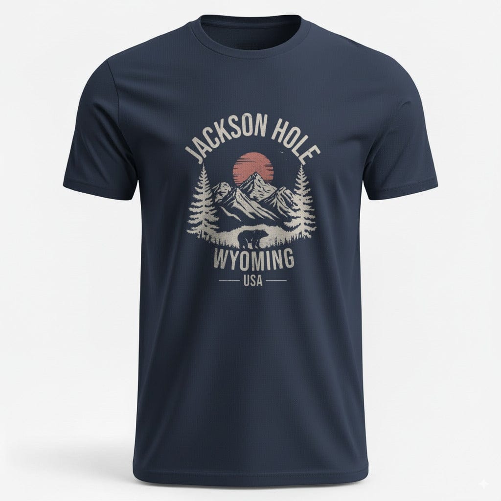 OutfitPeak Navy / XS Jackson Hole Wyoming Tee