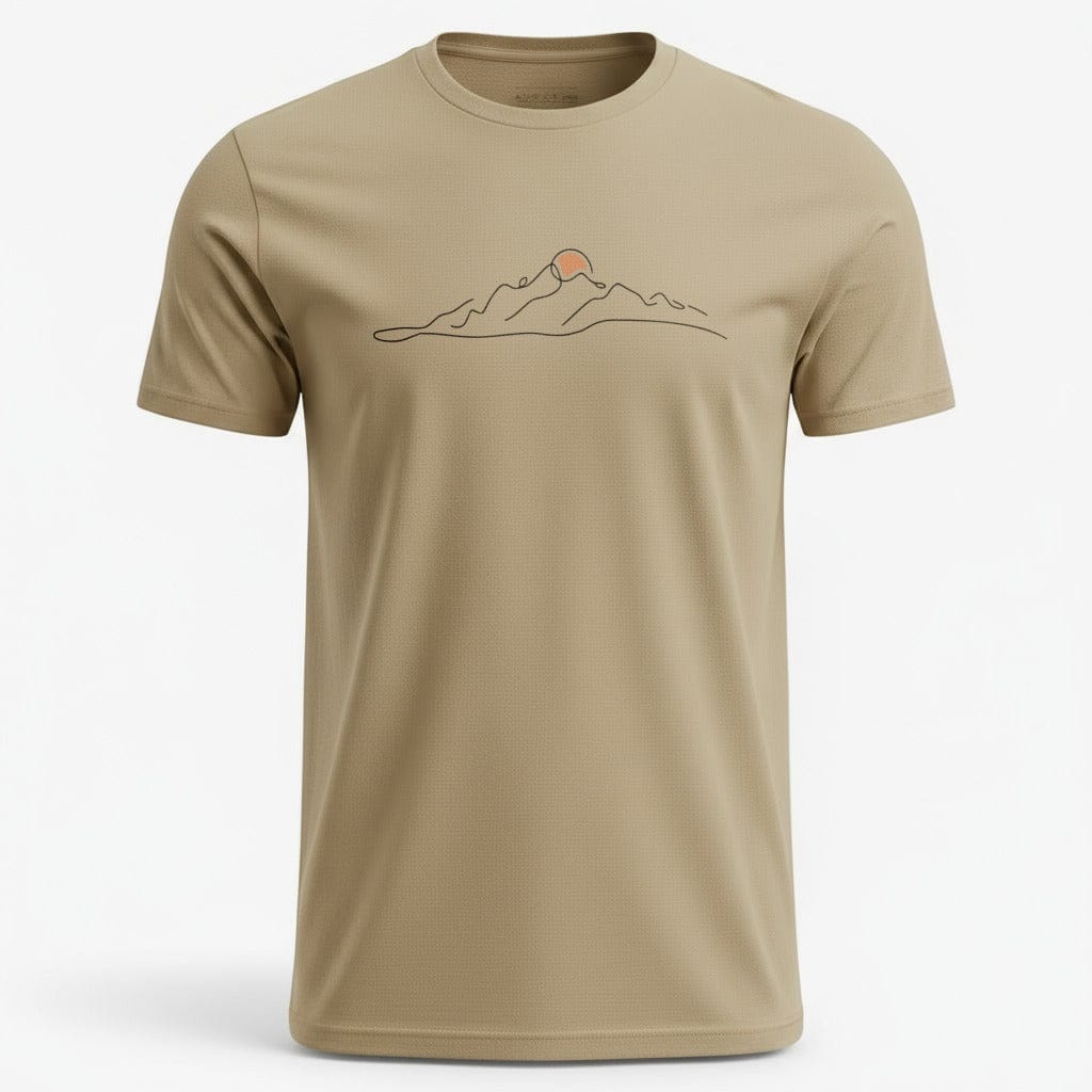OutfitPeak Sand / S Minimal Mountain Peak Tee