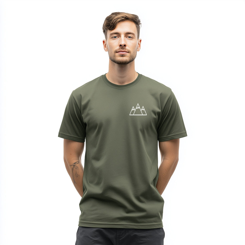 OutfitPeak Minimalist Mountain T-Shirt