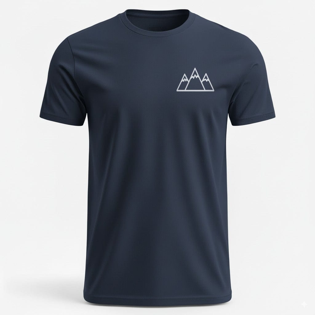OutfitPeak Navy / S Minimalist Mountain T-Shirt