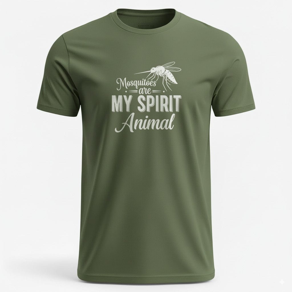 OutfitPeak Military Green / S Mosquito Spirit Animal Tee
