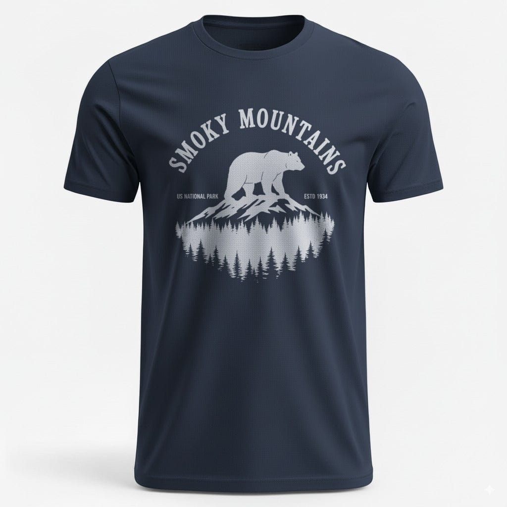 OutfitPeak Physical Item Mountain Bear Tee Smoky Mountains US National Park T-Shirt