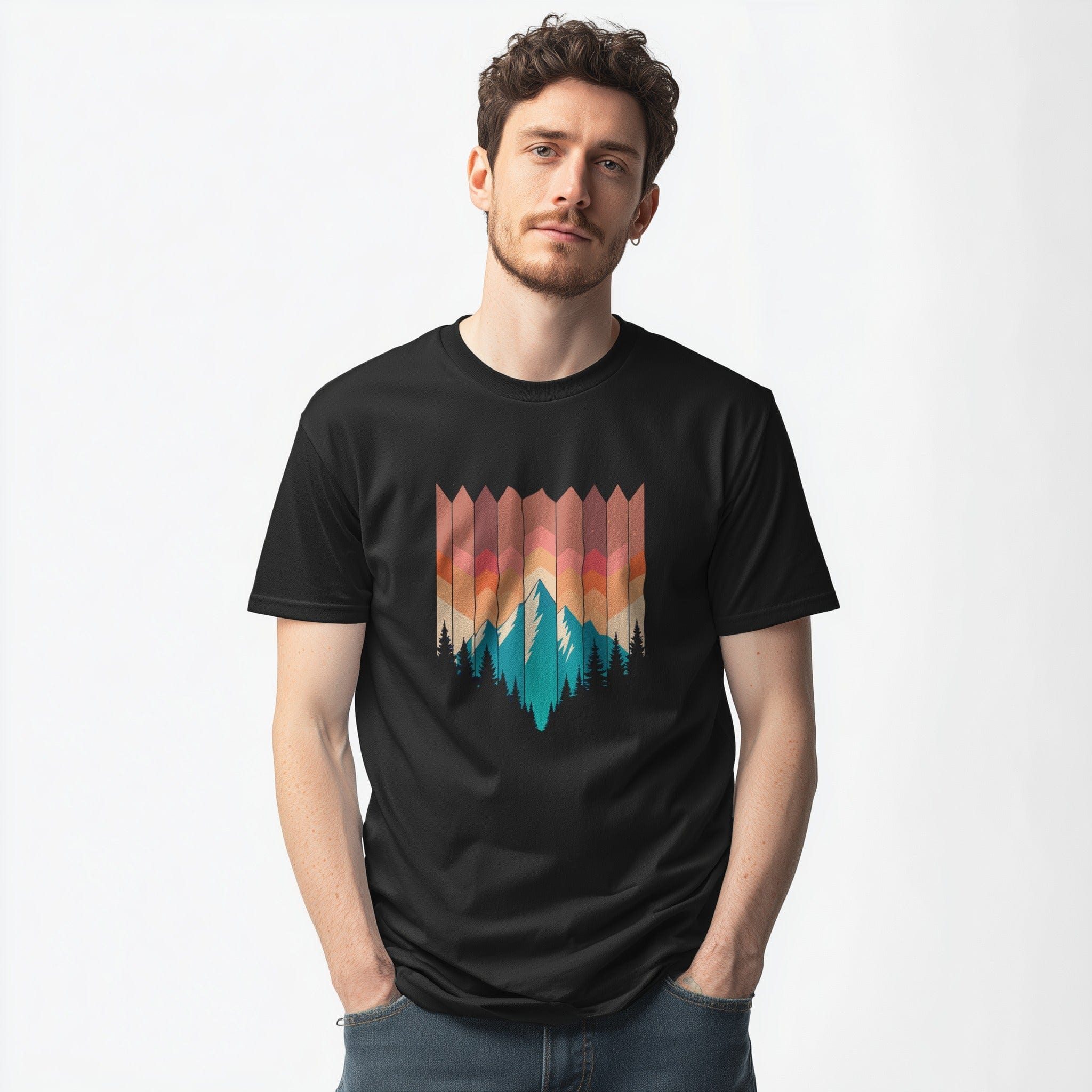 OutfitPeak Mountain Illustration Tee
