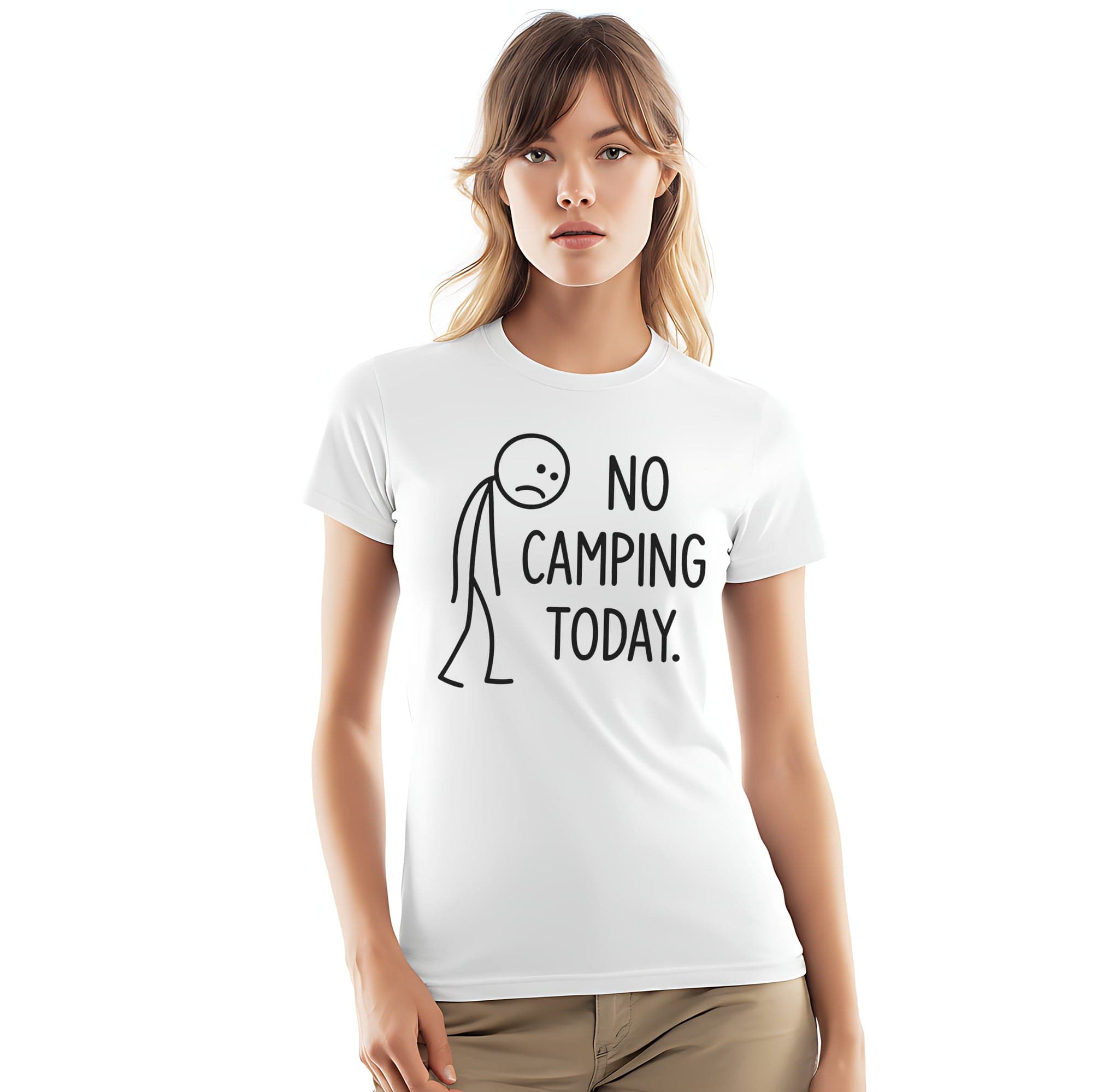 OutfitPeak No Camping Today Tee