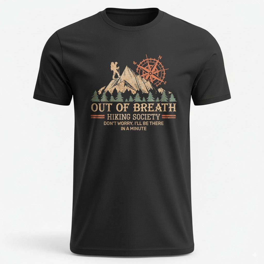 OutfitPeak Black / XS Out of Breath Hiking Society Tee